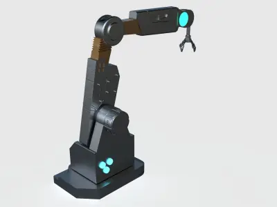 mechanical arm scifi robotic  3D model
