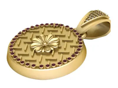 gol dround pendant 3D print model