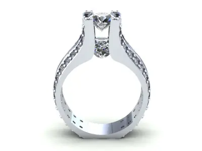 Queen Wedding Ring 367 3D print model