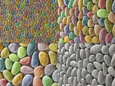 Panel pebble smooth Color Bathroom n2 3D model