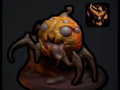 SPIDER-PUMPKIN spider 3D print model