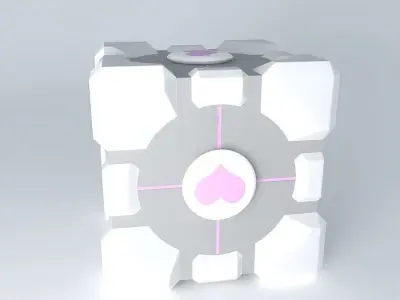 Companion Cube Free 3D model