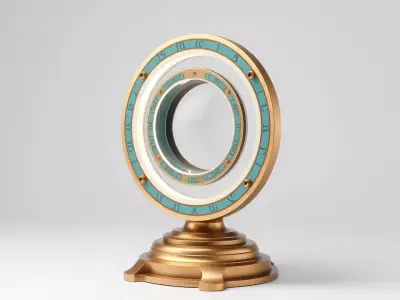 Golden Zodiac Spherical model pack Low-poly 3D model