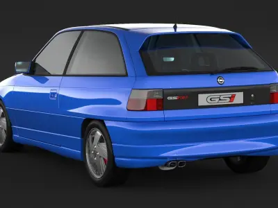 Opel Astra GSI 3D model