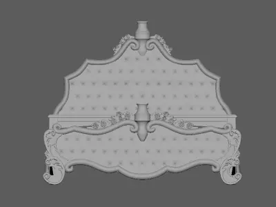 Royal Bed 3D model