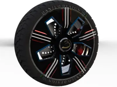 My 3D wheel 3D model