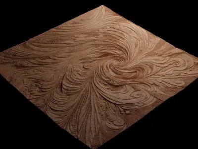 Wind CNC 3d Print High Relief Sand Casting 3D print model