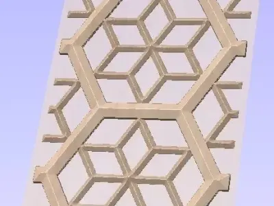 Jally design in sand stone Free 3D model