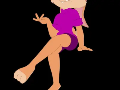 Lola Bunny Model Not 2D 3D model
