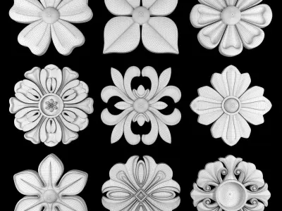 Ornament Element Pack 17 3D model