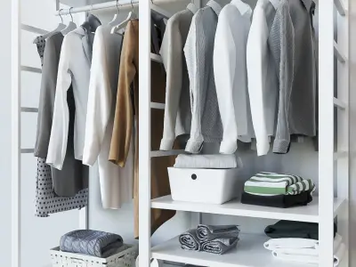 IKEA RIGGA Colored Shirts Set 3D model