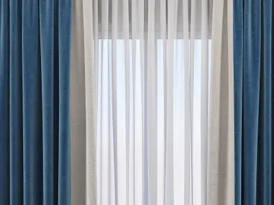 Set 78 Curtains 3D model