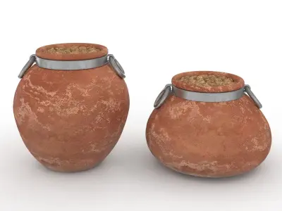 Cachepot Low-poly 3D model