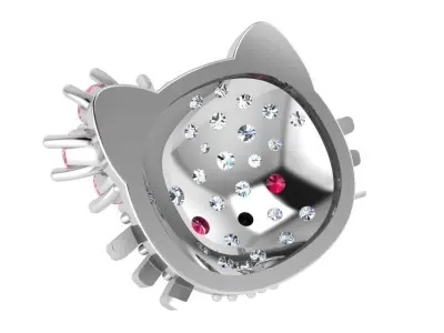Kitty Pendant 3078 3D print model