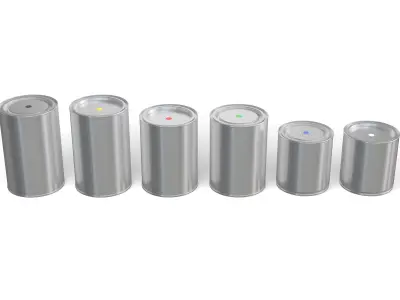 Paint Cans Set 3D model