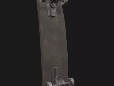 Skateboard prop Low-poly 3D model