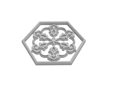 hexagon motif 3D print model