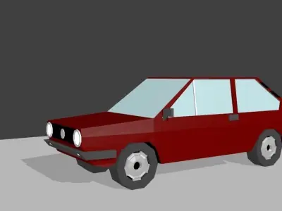 Volkswagen Passat B1 1970 Low-poly 3D model