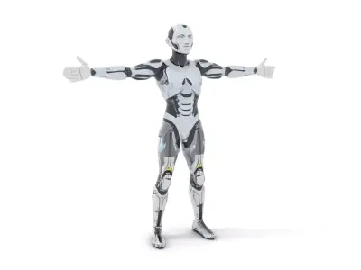 Futuristic Android model pack Low-poly 3D model purchase