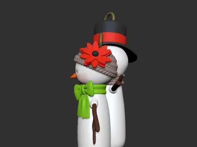 Snow boy  snow girl - Christmas Ver 1 3D print model
