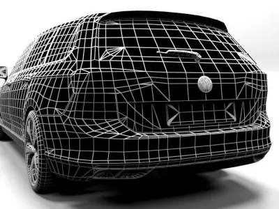 PASSAT RLINE ESTATE 2021 Low-poly 3D model