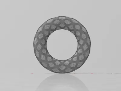 A Hollow out torus Free 3D model
