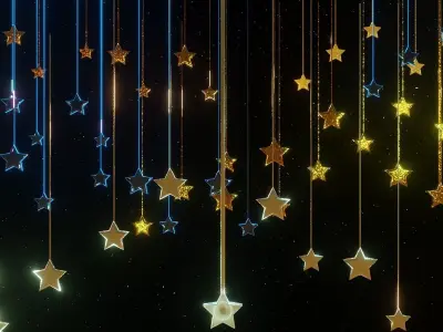 Starry Eid Greetings-Eid Saeed 3D model