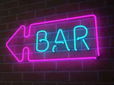 Neon Signs Set 3D model