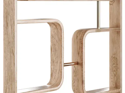 Claustra two bookcases 3D model