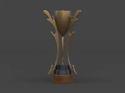 Trophy Cup 3D model 10
