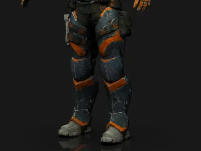 Deathstroke  RIGGED FOR GAMES ENGINE  Unreal engine   Unity  Low-poly 3D model