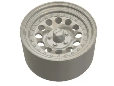 AR Outlaw II Wheels with Tires and Brakes for 3D Printing 3D print model