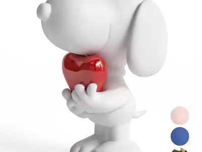 Leblon Delienne Snoopy heart 3D model