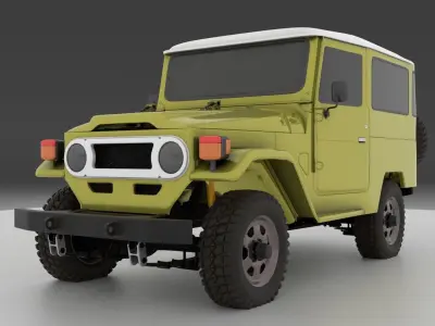 a TOYOTA fj40 car modell 3D model