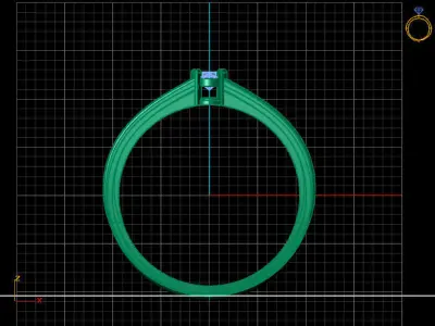 Women Ring 3DM Womens Ring 3d models 3D print model 3D print model get