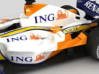 F1 2007 ING Renault R27 3D model