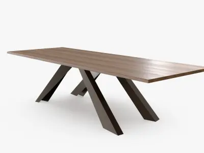 Nonuniform Table Low-poly 3D model