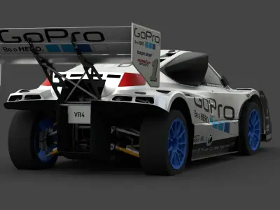 Suzuki SX4 Pikes Peak Special 3D Model High-Quality Low-poly 3D model