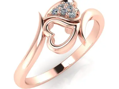 light weight gold diamond rings-C111116SKCH2026038-wt-0-5 3D print model