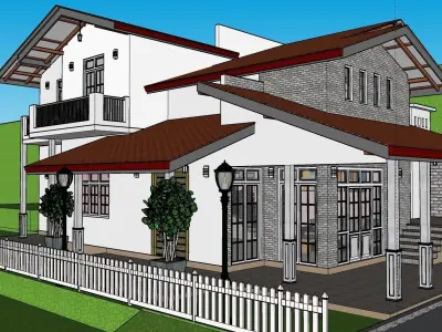 South Asian House P2 3D model