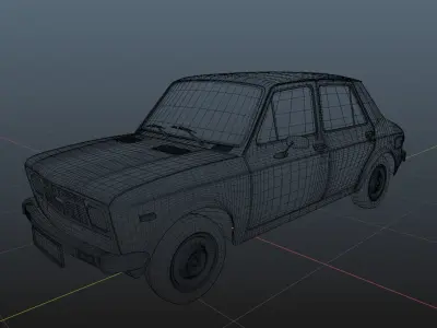 Zastava 101 GTL Low-poly 3D model