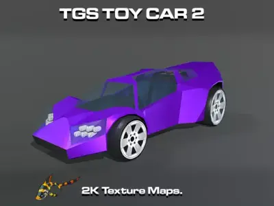 TOY CAR 2 Low-poly 3D model purchase