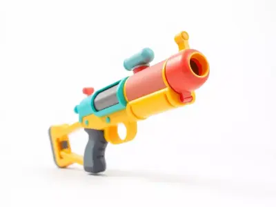 Vibrant Water Blaster model pack Low-poly 3D model
