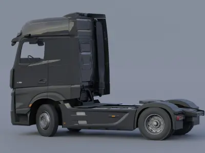  Mercedes-Benz Actros 2020 lowpoly Low-poly 3D model