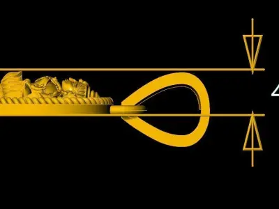 Laxmi Pendant-007  3D print model