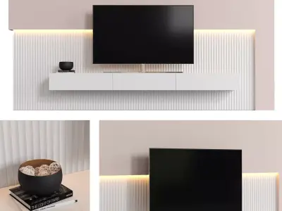 Living room set 01 3D model