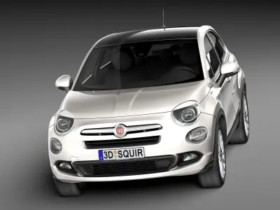Fiat 500X 2015 3D model