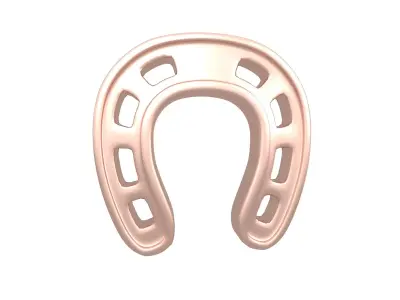 Horseshoe v1 005 Low-poly 3D model