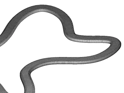 Complex Sports Racetrack 3D print model