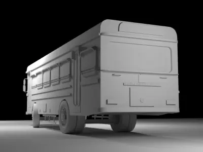 lanka ashok leyland bus 3D model